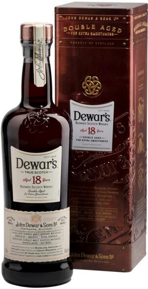 Dewar's - 18 Year Old Double Aged Blended Scotch Whisky (750ml)